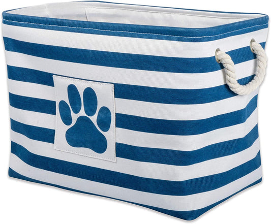 Striped Paw Storage Bin