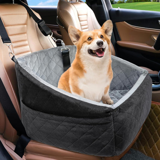 Dog Car Booster Seat – Washable Travel Bed