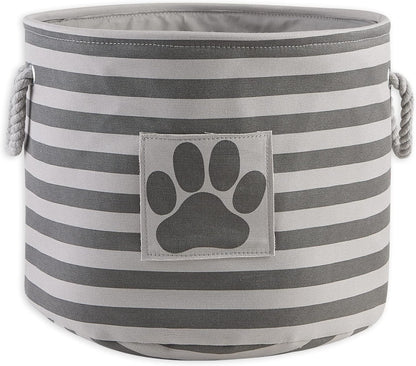 Striped Paw Storage Bin