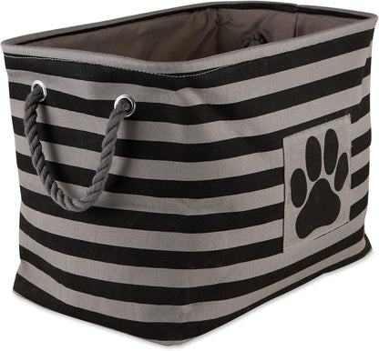 Striped Paw Storage Bin
