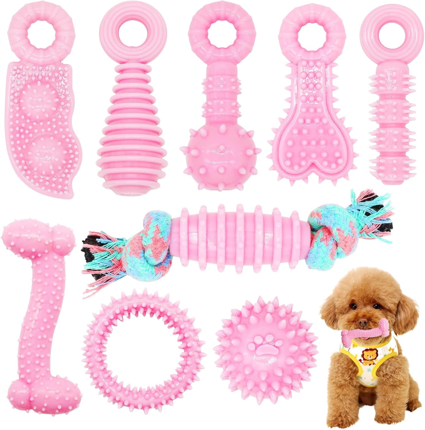 Puppy Toy Set (6-Pack) – Soft & Durable Chew Toys