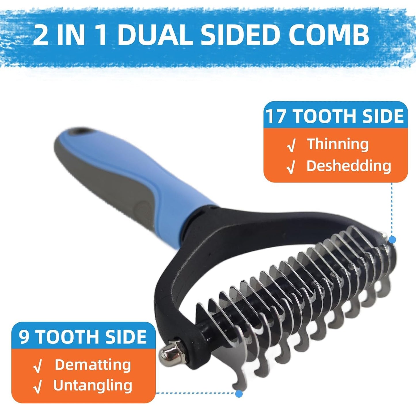6-Piece Pet Grooming Brush Kit – Deshedding & Care Set
