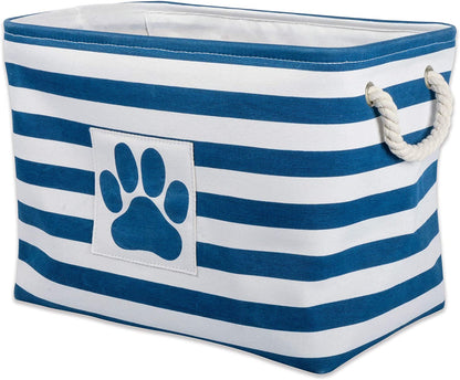 Striped Paw Storage Bin