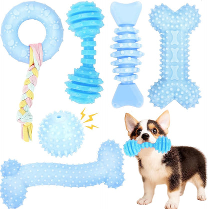 Puppy Toy Set (6-Pack) – Soft & Durable Chew Toys