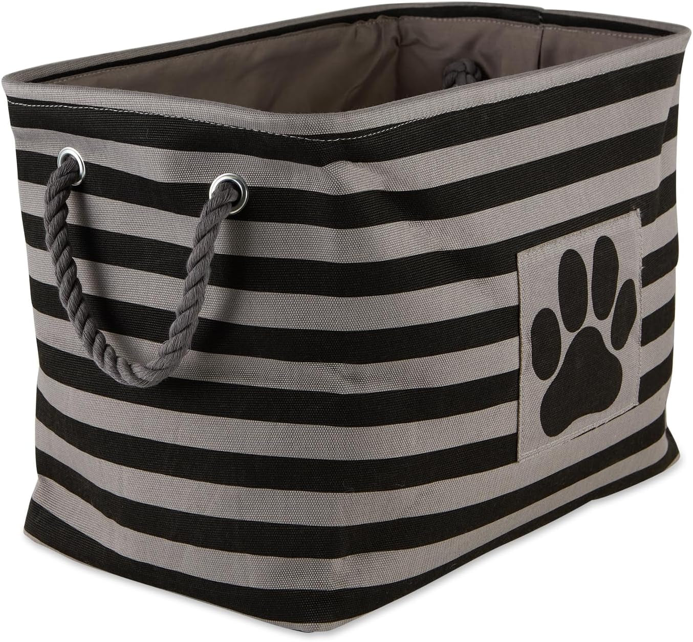 Striped Paw Storage Bin
