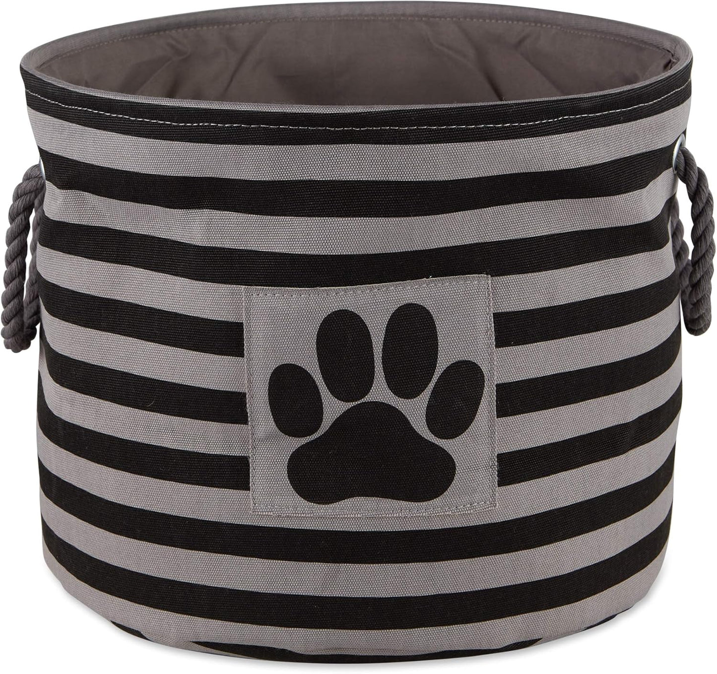 Striped Paw Storage Bin