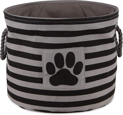 Striped Paw Storage Bin