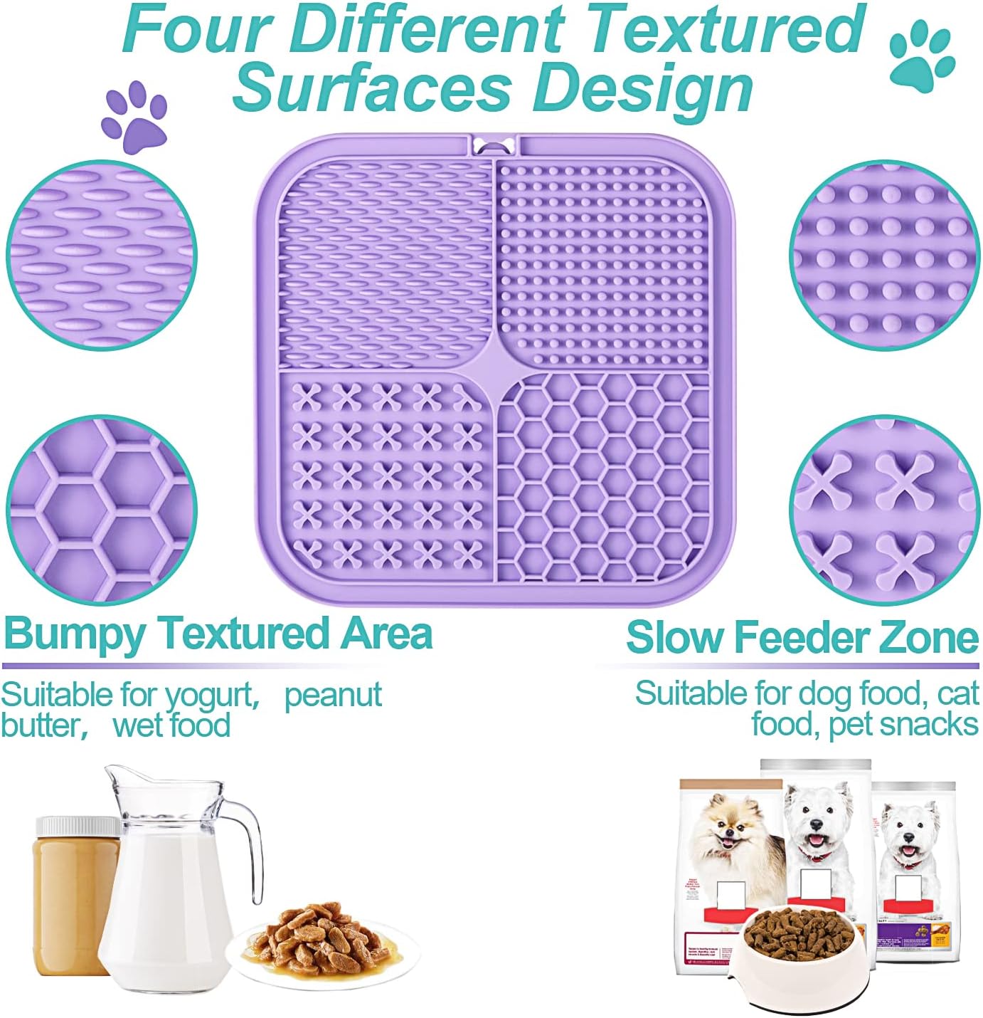 Dog Lick Mat 2-Pack – Anxiety Relief & Bath Distraction Pad
