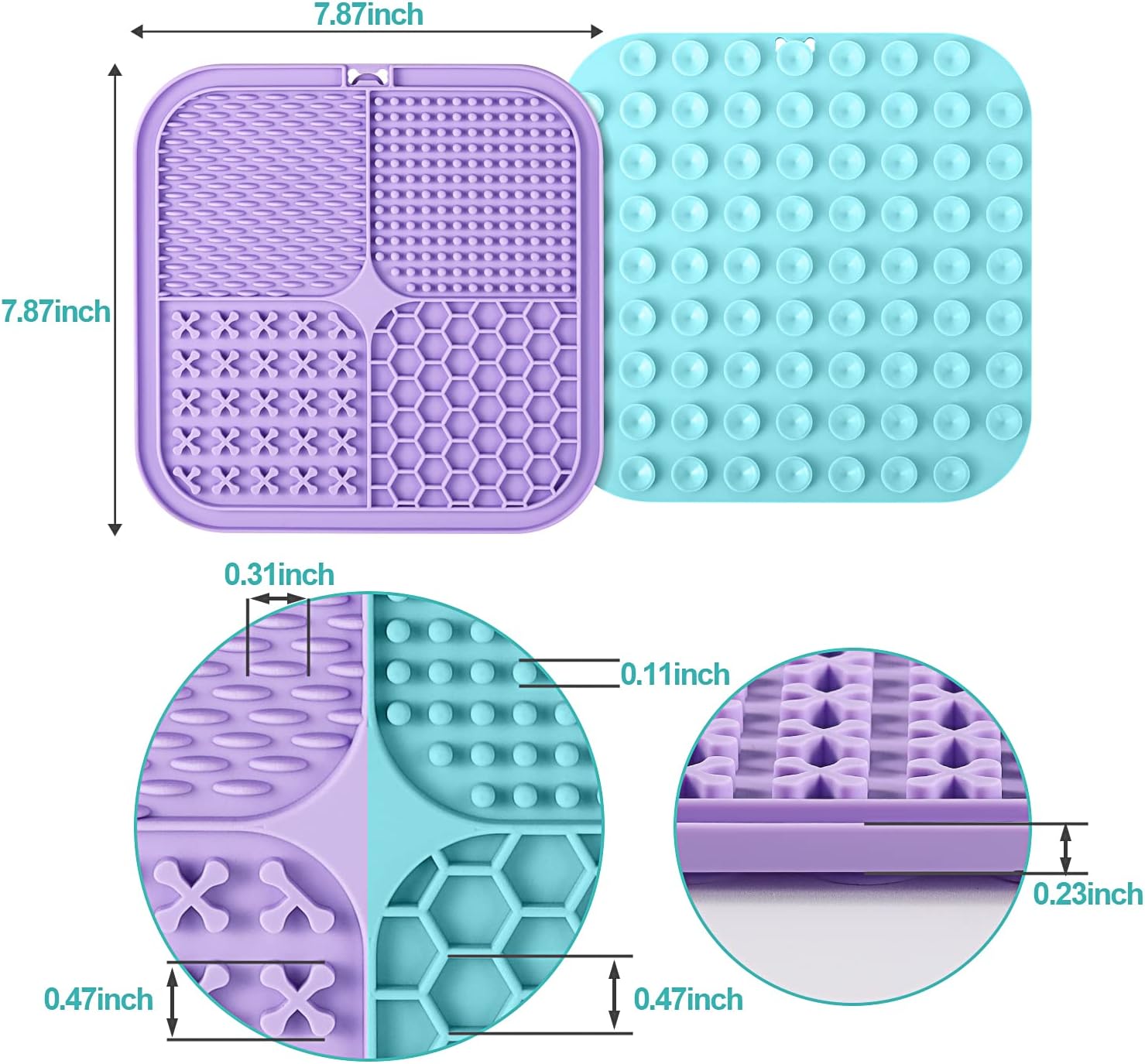 Dog Lick Mat 2-Pack – Anxiety Relief & Bath Distraction Pad