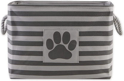 Striped Paw Storage Bin