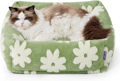 Cute Cozy Dog Bed – Washable Plush Orthopedic Sofa