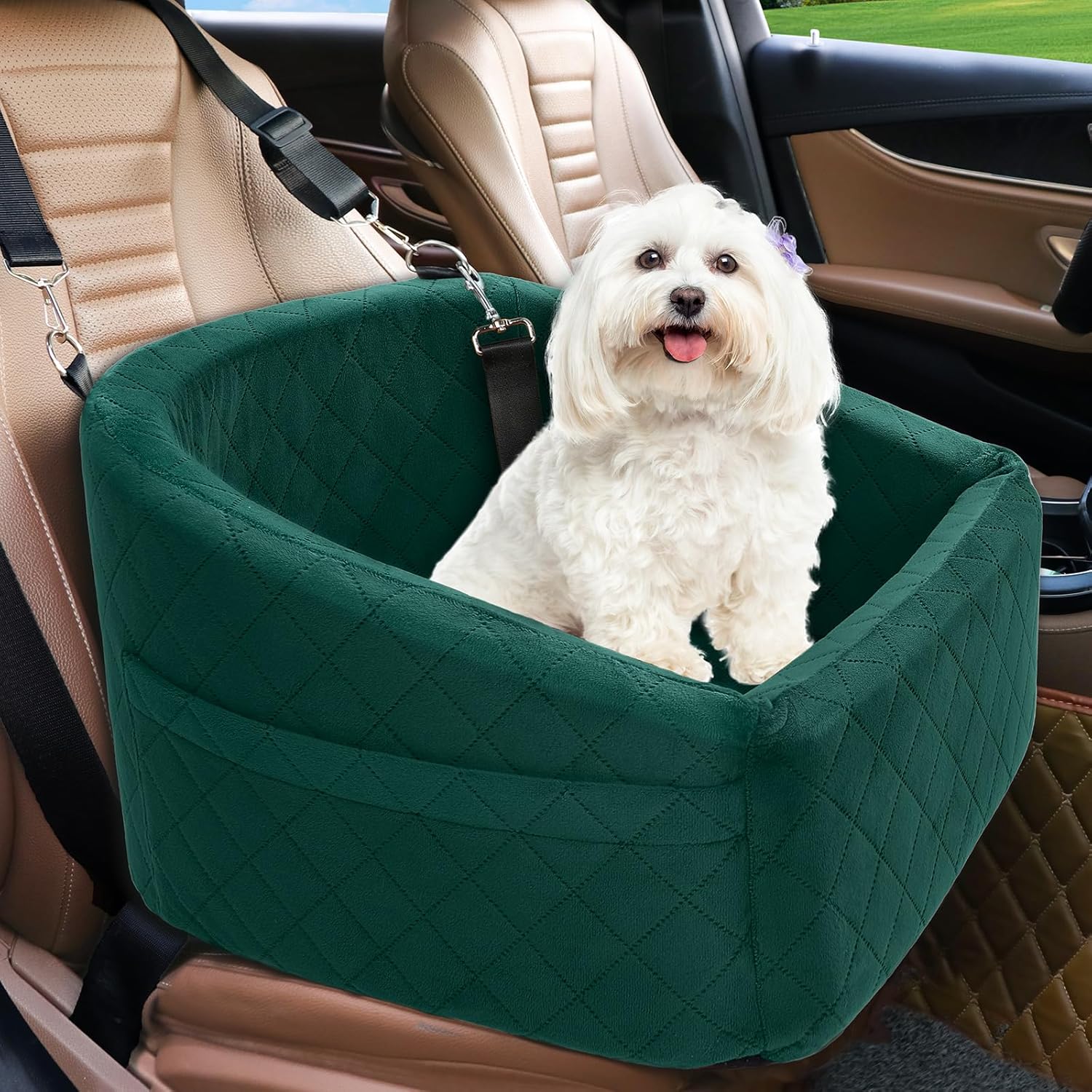 Dog Car Booster Seat – Washable Travel Bed