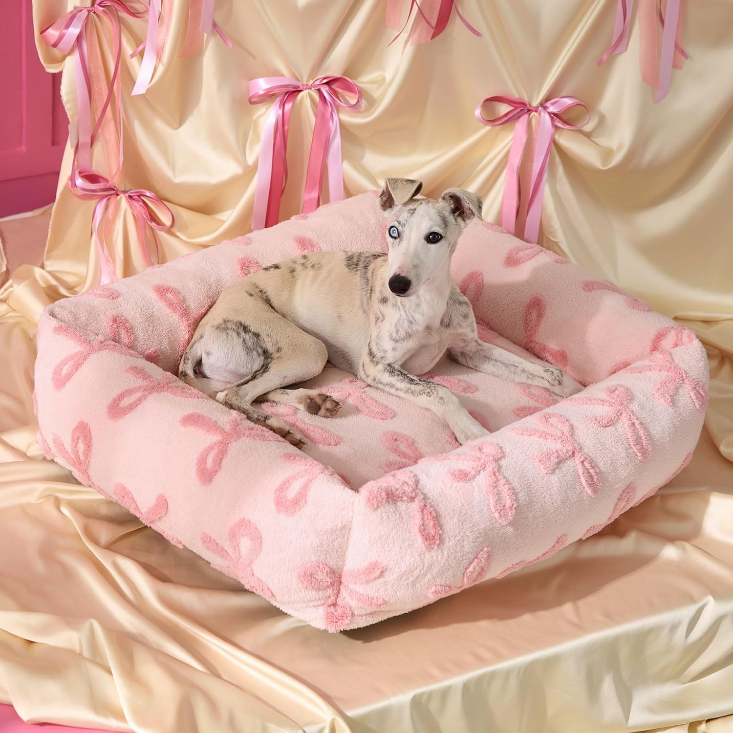 Cute Cozy Dog Bed – Washable Plush Orthopedic Sofa