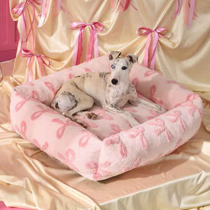 Cute Cozy Dog Bed – Washable Plush Orthopedic Sofa