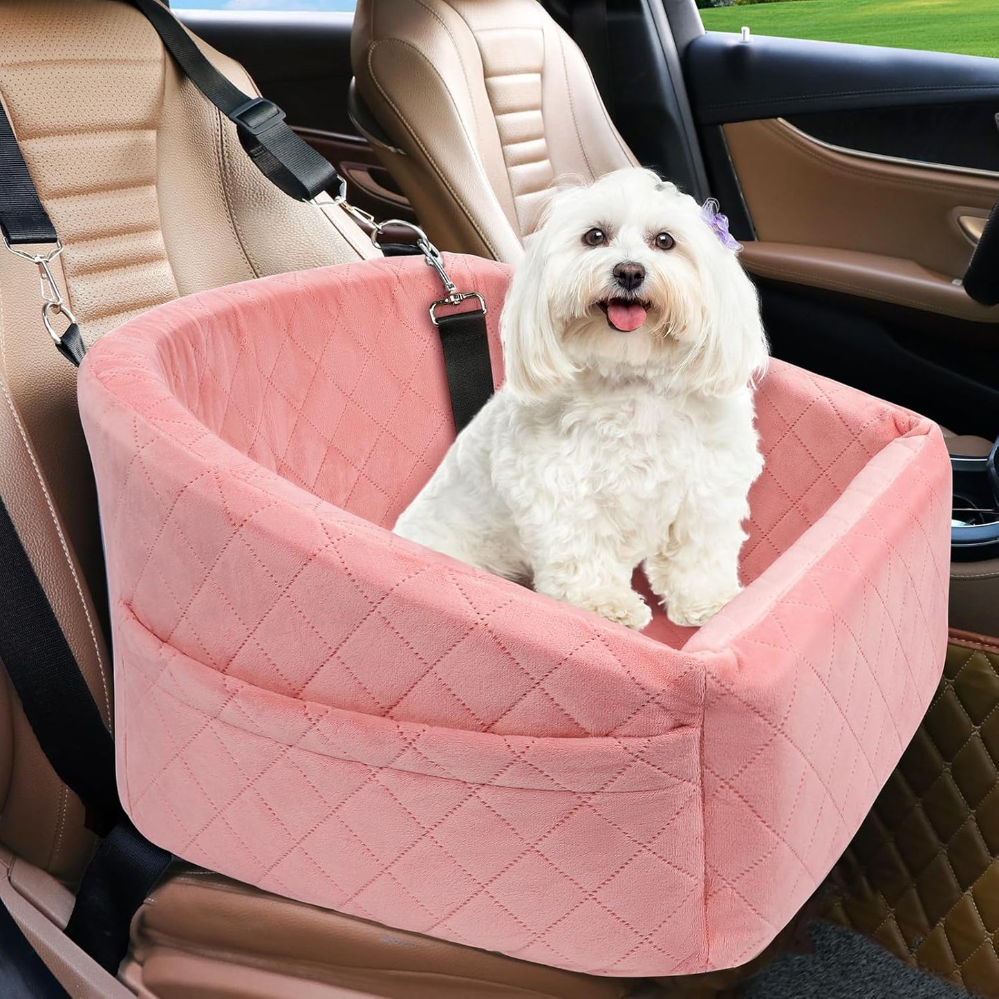 Dog Car Booster Seat – Washable Travel Bed