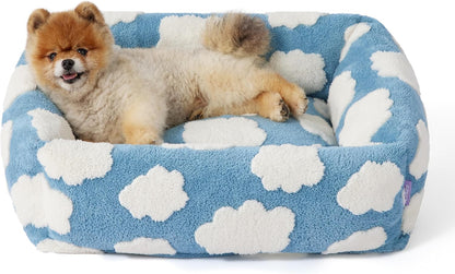 Cute Cozy Dog Bed – Washable Plush Orthopedic Sofa
