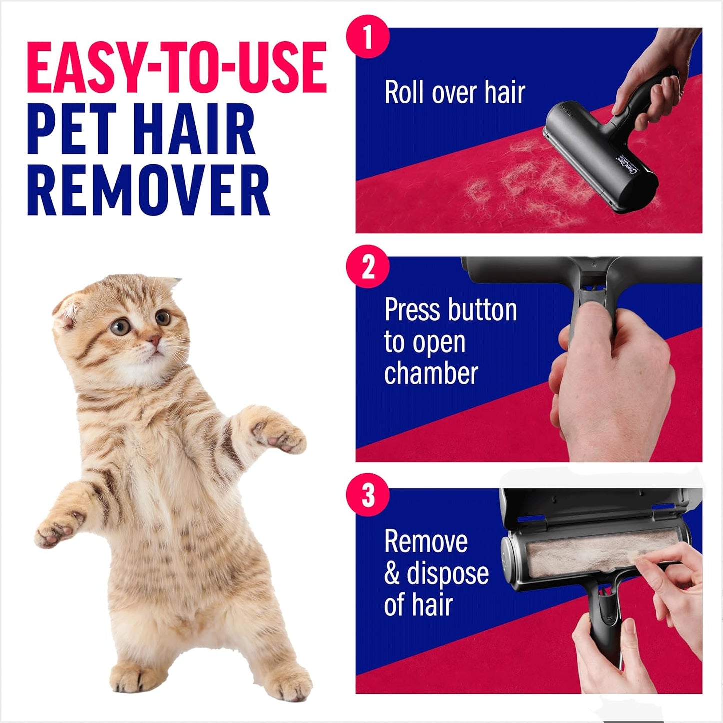 Pet Hair Remover and Reusable Lint Roller 