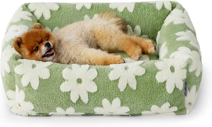 Cute Cozy Dog Bed – Washable Plush Orthopedic Sofa