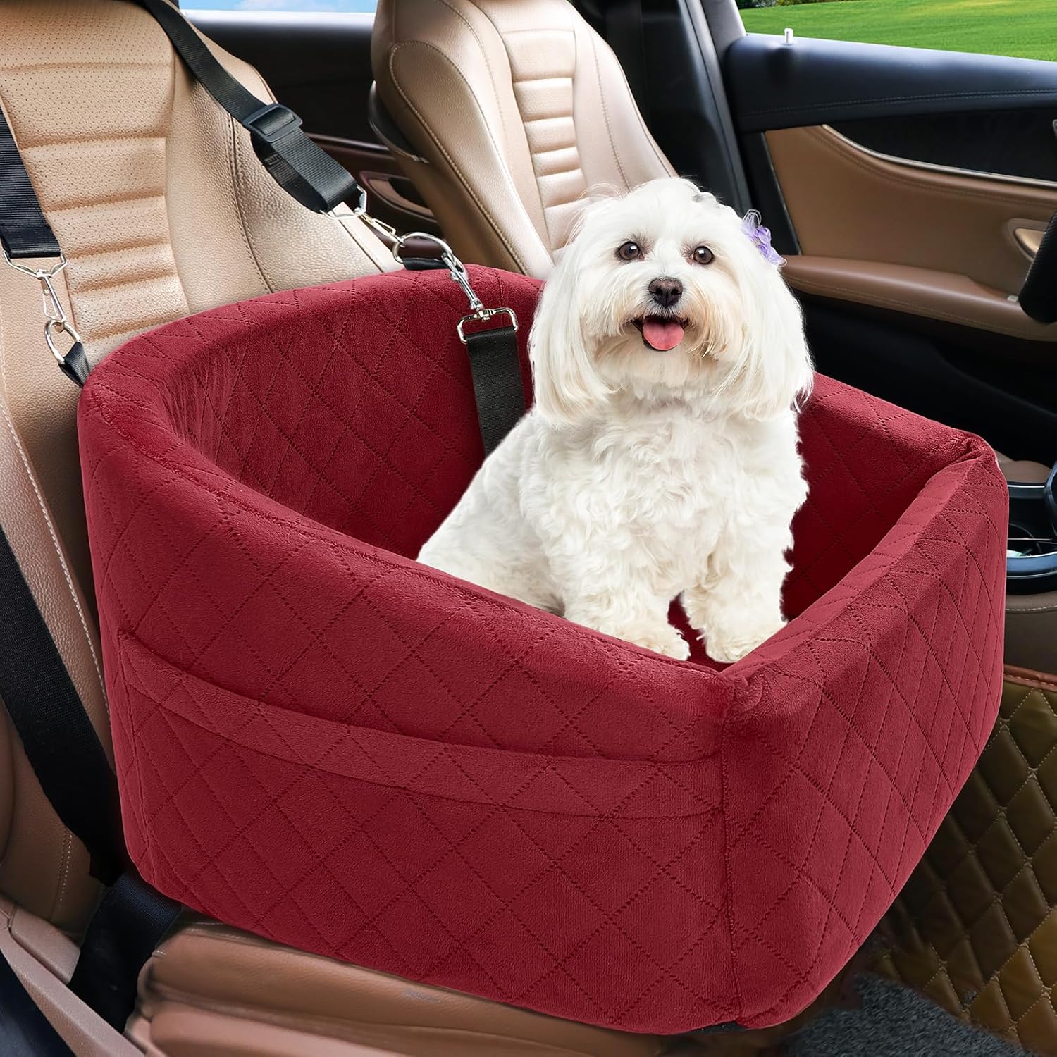 Dog Car Booster Seat – Washable Travel Bed