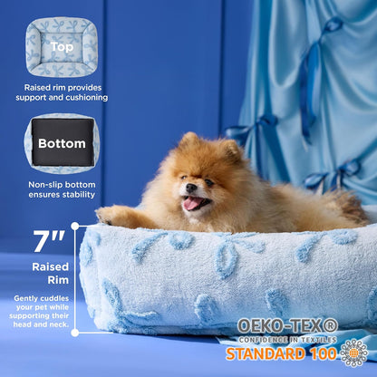Cute Cozy Dog Bed – Washable Plush Orthopedic Sofa