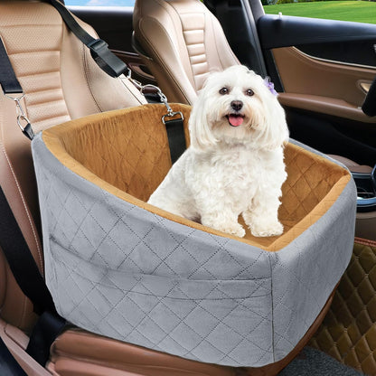 Dog Car Booster Seat – Washable Travel Bed