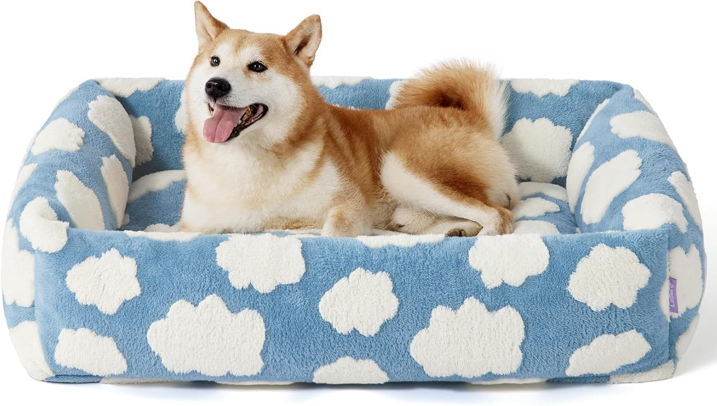 Cute Cozy Dog Bed – Washable Plush Orthopedic Sofa