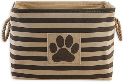 Striped Paw Storage Bin