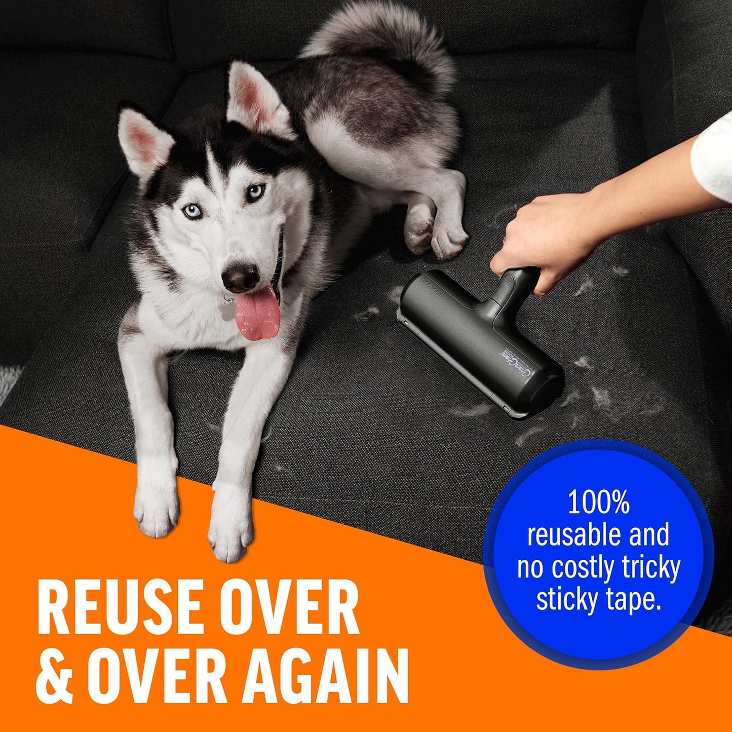 Pet Hair Remover and Reusable Lint Roller 