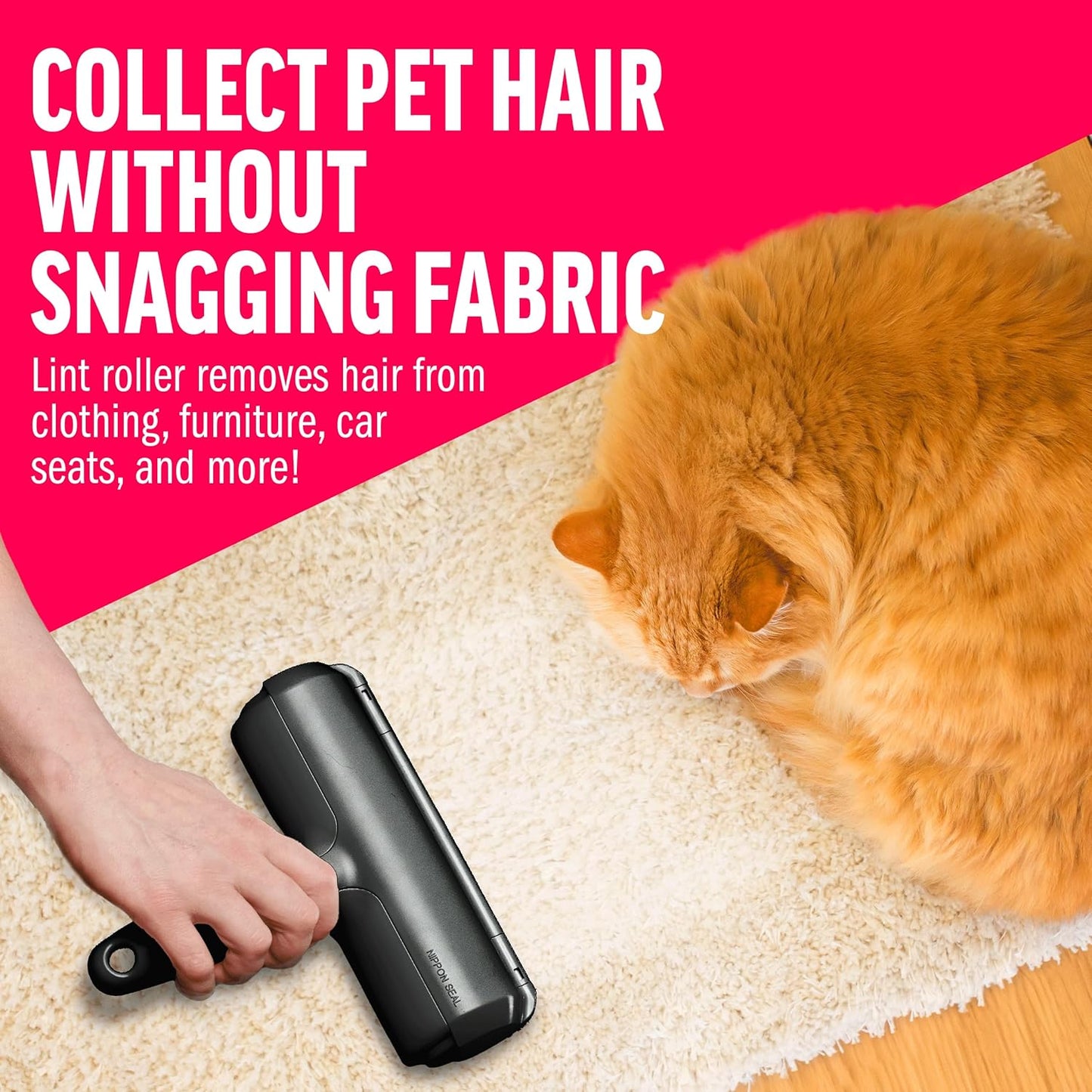 Pet Hair Remover and Reusable Lint Roller 