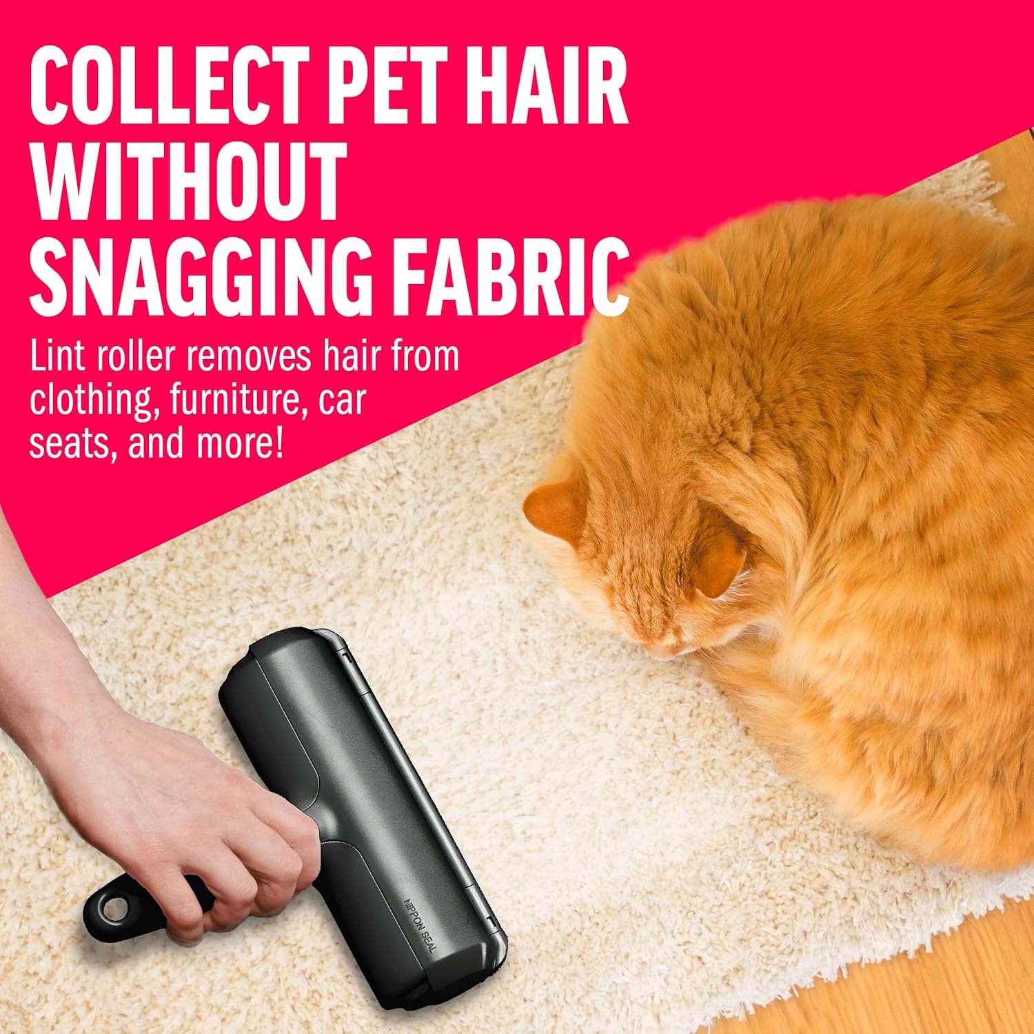 Pet Hair Remover and Reusable Lint Roller 