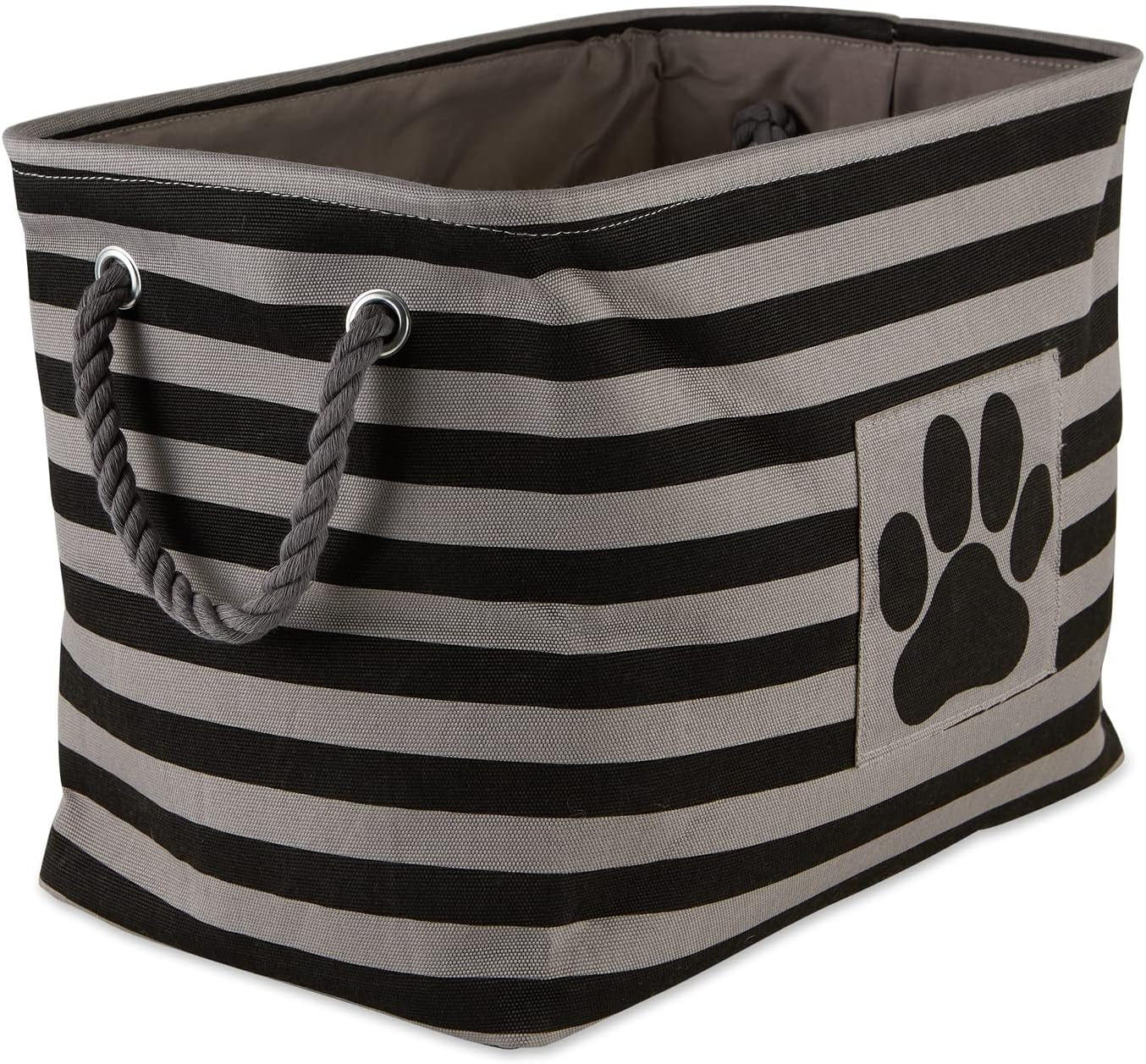 Striped Paw Storage Bin