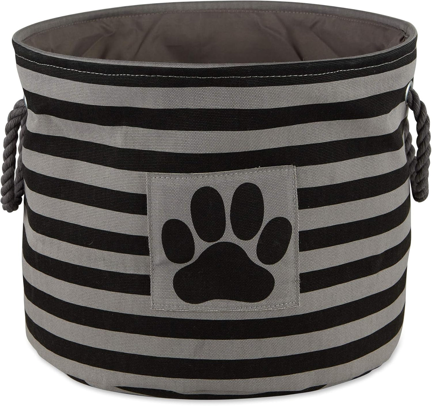 Striped Paw Storage Bin