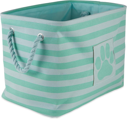 Striped Paw Storage Bin