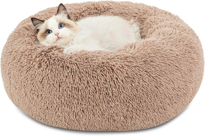 Calming Fluffy Donut Bed