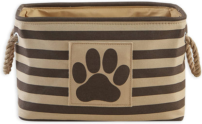 Striped Paw Storage Bin