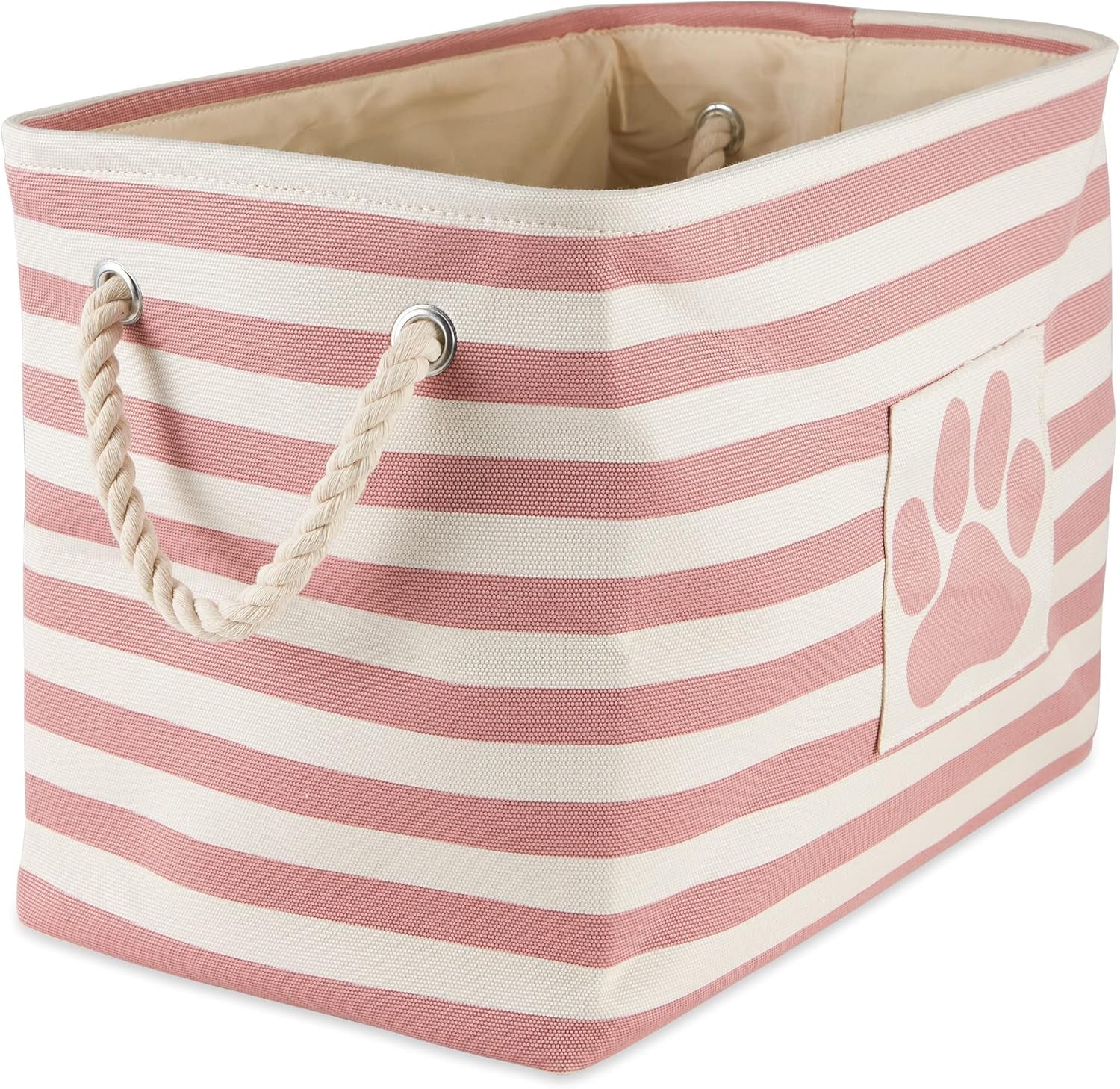 Striped Paw Storage Bin
