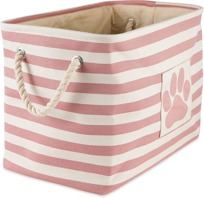 Striped Paw Storage Bin