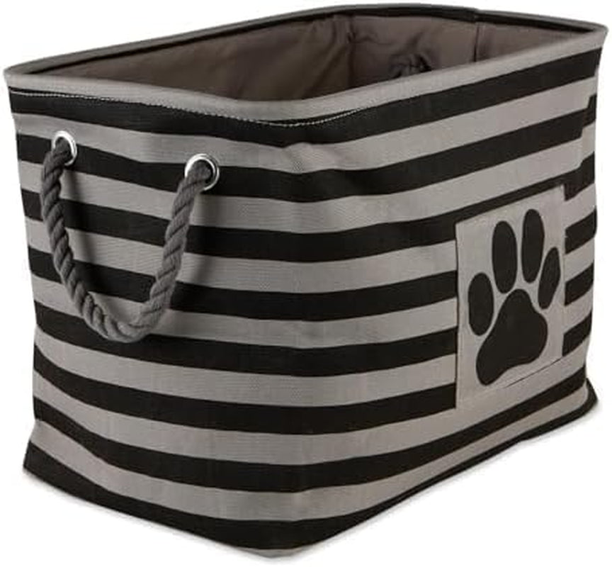 Striped Paw Storage Bin