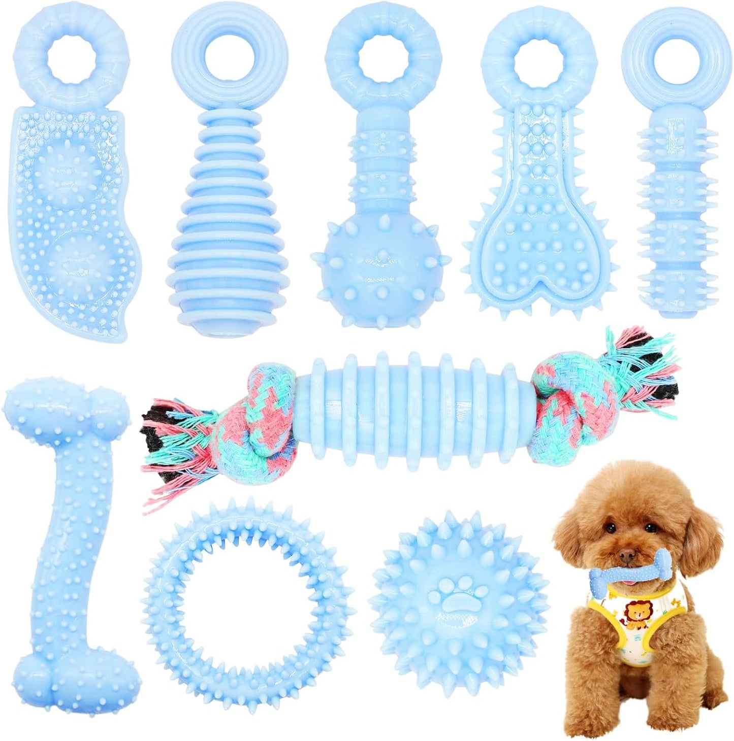 Puppy Toy Set (6-Pack) – Soft & Durable Chew Toys