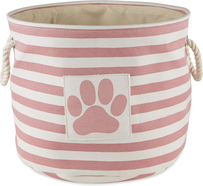 Striped Paw Storage Bin