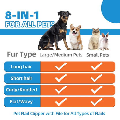 6-Piece Pet Grooming Brush Kit – Deshedding & Care Set