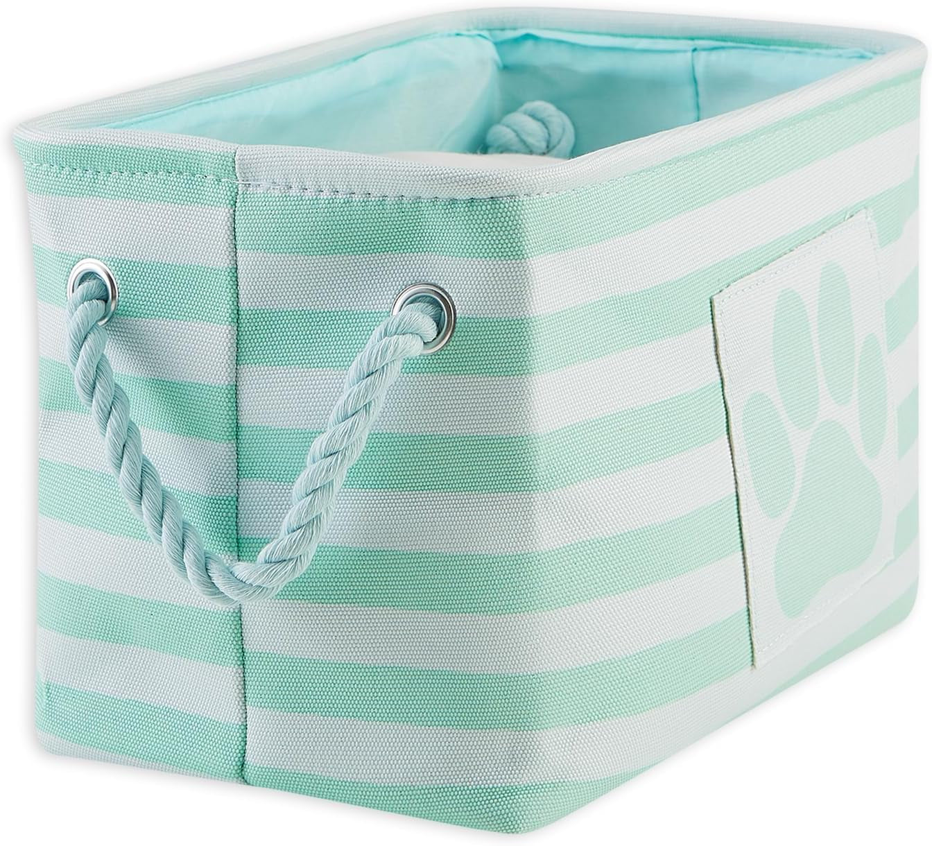 Striped Paw Storage Bin